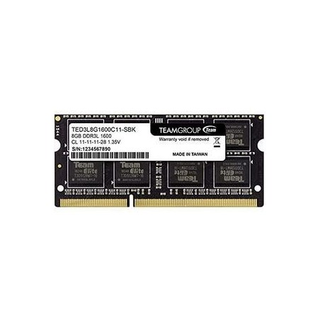 Buy Team Elite DDR3 8GB 1600MHz CL11 Non-ECC SO-DIMM 204-PIN - High Performance Memory Upgrade!
